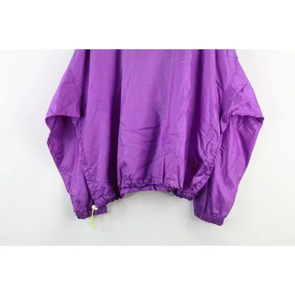 Vintage 90s Columbia Mens Size XL Distressed Spell Out Half Zip Pullover Jacket - Picture 10 of 10